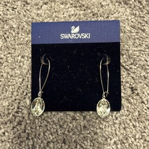 Swarovski silver crystal earrings